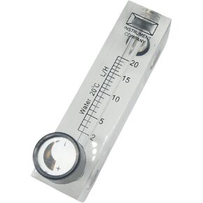 1PCS 2-20L/H LZM-6T Acrylic لوحة تدفق المياه المتراكتر مع صمام التحكم M18 MALE G 1/4 BSPT أنثى in Kuwait