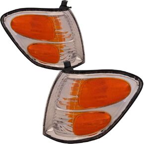 HEADLIGHTSDEPOT Park Lights Compatible with Toyota Sequoia Tundra Double Cab Includes Left Driver and Right Passenger Side Park Corner Lights in Saudi Arabia