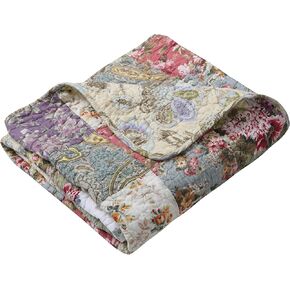 Greenland Home Blooming Prairie Quilted Patchwork Throw in Saudi Arabia