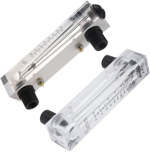 2 Pcs Panel Type Flow Meter : 1 Pcs 0.5-5 GPM 2-18 LPM Water Flow Panel Mount Type & 1 Pcs Black Adjustable Knob 0.1-1 in Saudi Arabia