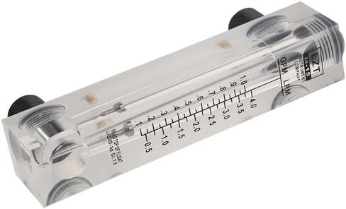 2 Pcs Panel Type Flow Meter : 1 Pcs 0.5-5 GPM 2-18 LPM Water Flow Panel Mount Type & 1 Pcs Black Adjustable Knob 0.1-1 in Saudi Arabia