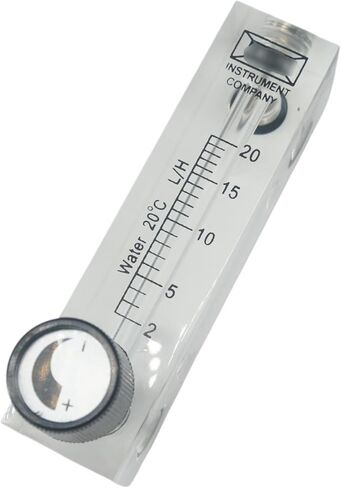 1PCS 2-20L/H LZM-6T Acrylic لوحة تدفق المياه المتراكتر مع صمام التحكم M18 MALE G 1/4 BSPT أنثى in Kuwait