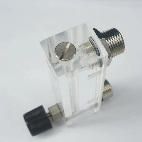 1PCS 2-20L/H LZM-6T Acrylic لوحة تدفق المياه المتراكتر مع صمام التحكم M18 MALE G 1/4 BSPT أنثى in Kuwait