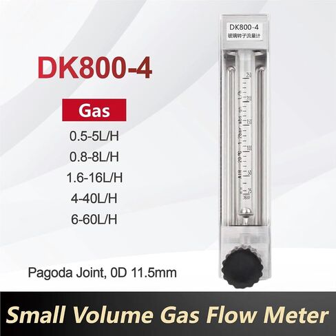 1Pcs DK800-4 Glass Rotameter Variable Area Flow Meter Air Oxygen Nitrogen Gas Flowmeter Industrial Precision Flow Meter Laboratory(0.5-5L-H) in Saudi Arabia