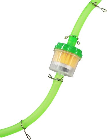 Universal 4-7mm/0.15''-0.28'' In-Line Fuel Filter With Magnet 50cc 110cc 125cc Tao Tao Roketa Scooter Go Kart Sunl ATV 47cc 49cc Pocket Bike Motorized Bicycle 10Pcs, Green in Saudi Arabia