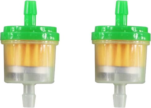 Universal 4-7mm/0.15''-0.28'' In-Line Fuel Filter With Magnet 50cc 110cc 125cc Tao Tao Roketa Scooter Go Kart Sunl ATV 47cc 49cc Pocket Bike Motorized Bicycle 10Pcs, Green in Saudi Arabia