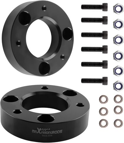 MaxPeedingrods 2 "مجموعة التسوية الأمامية لفورد F150 4WD 2WD 2004-2023 ، فاصل الدعامات الأمامية من الألومنيوم ، مجموعة الرفع تسوية التعليق in Saudi Arabia