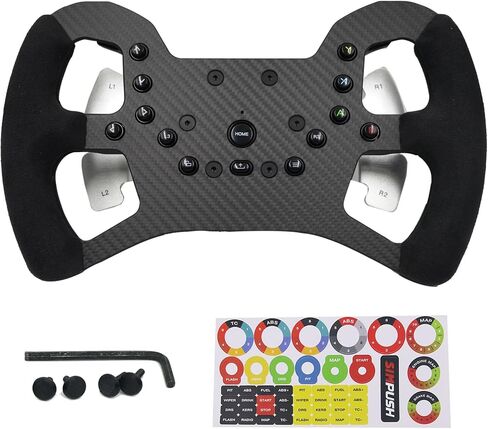 12-Inch (305mm) Carbon Fiber Lightweight Non-Destructive Replacement for PXN V99 undamaged Steering Wheel;Force feedback Pre-drilled holes For PXN V99 (Lightweight-PXN V99) in Saudi Arabia