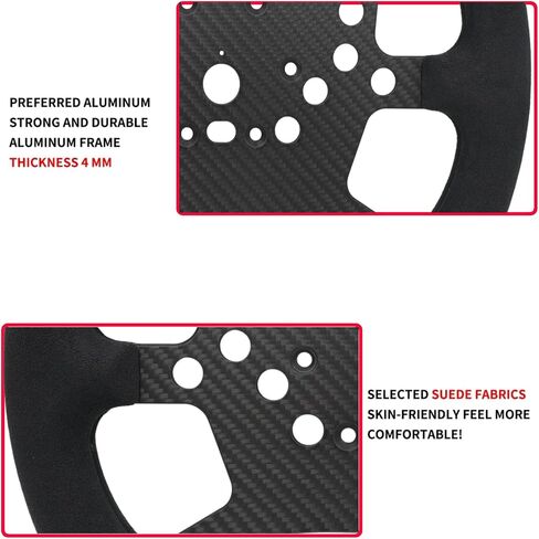 12-Inch (305mm) Carbon Fiber Lightweight Non-Destructive Replacement for PXN V99 undamaged Steering Wheel;Force feedback Pre-drilled holes For PXN V99 (Lightweight-PXN V99) in Saudi Arabia