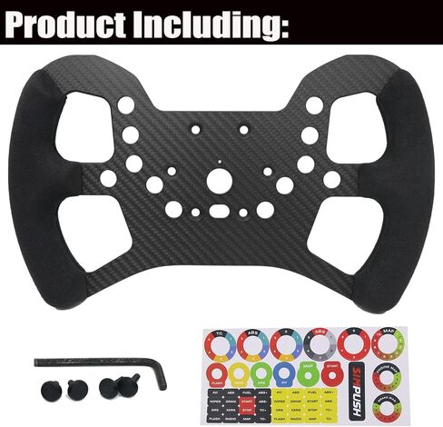 12-Inch (305mm) Carbon Fiber Lightweight Non-Destructive Replacement for PXN V99 undamaged Steering Wheel;Force feedback Pre-drilled holes For PXN V99 (Lightweight-PXN V99) in Saudi Arabia