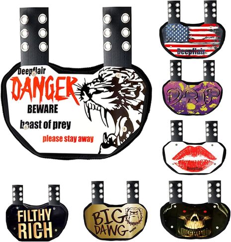 Sports Football Back Plate Curved Design Football Lower Back Protect Sports Protective Accessories Big Red Lips for Kids & Adults in Saudi Arabia