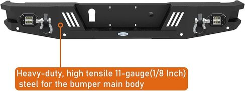 Hooke Road Gladiator Front Bumper and Rear Bumper Kit for 2020-2025 Jeep Gladiator JT, Offroad Replacement Bumper with Winch Plate & D-rings in Saudi Arabia