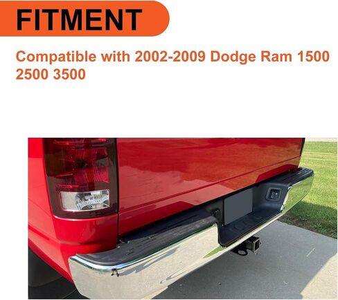 EcoTric Bear Step Pumper Assembly متوافق مع 2002-2009 Dodge RAM 1500 2500 3500 CH1103111 CH1103108 55077107AD 55077107AF W/LICK PLATE LIGHT STYLETSide Silver+Black in Saudi Arabia