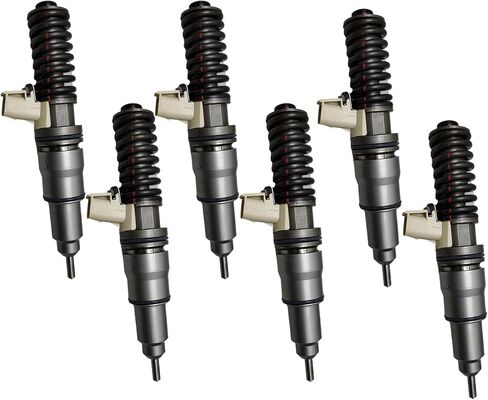 6Pcs Fuel Injector 20847327 20530081 22172535 BEBE4D34101 Fits for Volvo D12 Engine EC360B EC460B in Saudi Arabia