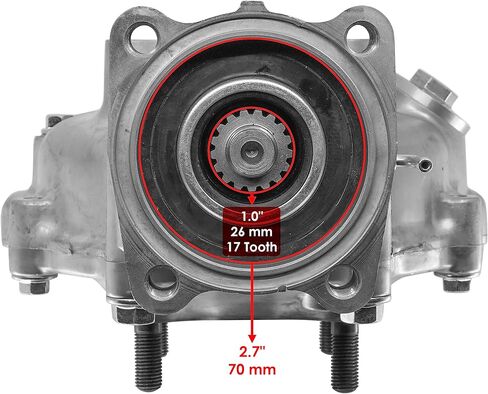 Caltric الخلفي التفاضلي والمحور متوافق مع Honda Rancher 350 TRX350FE 4X4 S 2000 2001 2002 2003 2005 2005 in Saudi Arabia