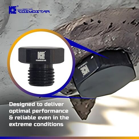 COSRISMERSAR 6AN-OFF CAP CAP ORB ADAPTER-سبيكة الألومنيوم ، 9/16-18 UNF ، ختم الحلقة O ، 1500 PSI ضغط العمل-2 عبوة (RAH03-OH-2P) in Kuwait