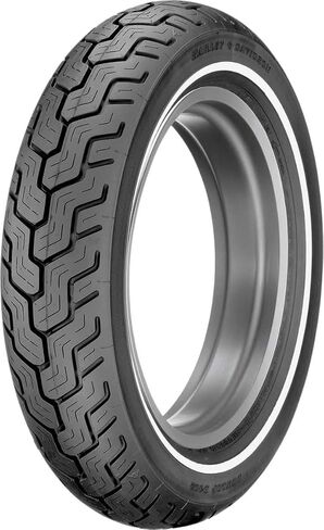 Dunlop Harley-Davidson D402 Rear Motorcycle Tire MT90B-16 (74H) Slim White Wall - Fits: Harley-Davidson CVO Dyna Wide Glide FXDWGSE 2001 in Saudi Arabia