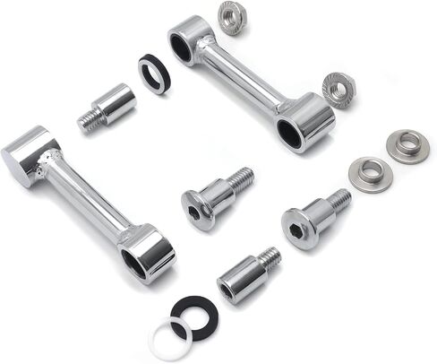 Httmt- chrome Frend Fender Mount Bracket Kits متوافقة مع H-D 93-06 Softail Springer FXSTS [P/N: TGHD-HAD047-CD] in Saudi Arabia