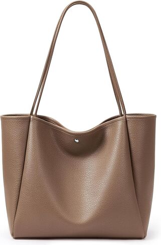 KALIDI 16L Tote Bag Vegan Leather Suede Carry All Shoulder Daily Casual Work Large Hobo Bag for Women Travel Purse in Saudi Arabia