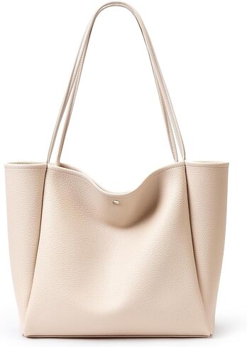 KALIDI 16L Tote Bag Vegan Leather Suede Carry All Shoulder Daily Casual Work Large Hobo Bag for Women Travel Purse in Saudi Arabia