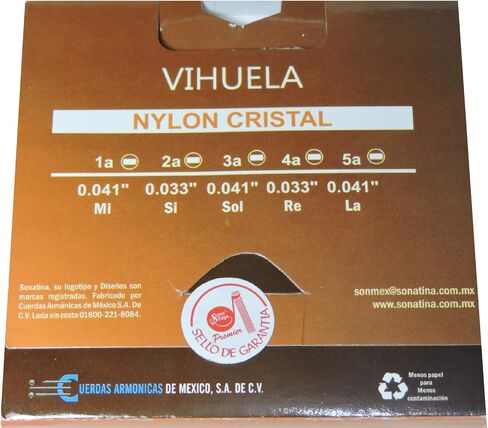 Sonatina Professional Vihuela Strings Model 940-T (Full Set of 5) Titanium Nylon (Titanio) in Saudi Arabia