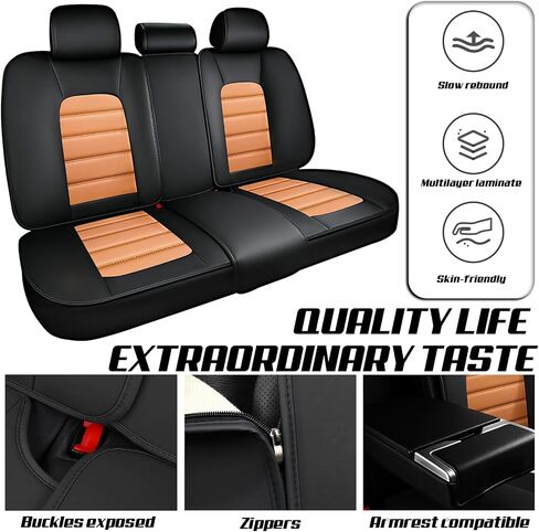 ILMO Seats Covers Compatible with Jeep Wrangler 2000-2024, Breathable and Waterproof Faux Leather Automotive Seat Cover (Gray&White, Full Set) in Saudi Arabia