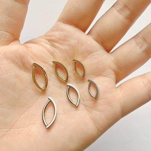 G23 Titanium & Stainless Steel Belly Button Rings 14G/16G Clicker Barbells Body Piercing Navel Jewelry in Kuwait