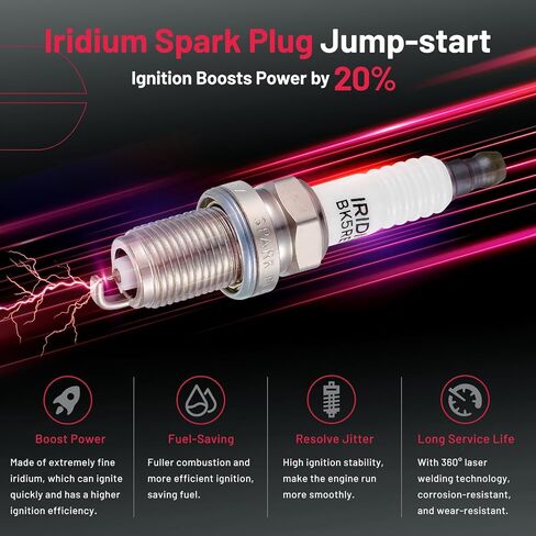 BDFHYK 4 Ignition Coil Pack UF708 and 4 Iridium Spark Plug 91187 Compatible with Nissan NV200 2.0L l4 2013 2014 2015 2016 2017 2018 2019 Coil for IC812 PR4011 PPCUC16 22448-1KT0A 2505-302211 in Saudi Arabia