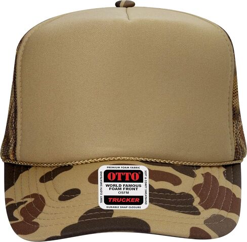 OTTO Cap 5 Panel High Crown Mesh Back Trucker Hat | Bulk Packs in Saudi Arabia