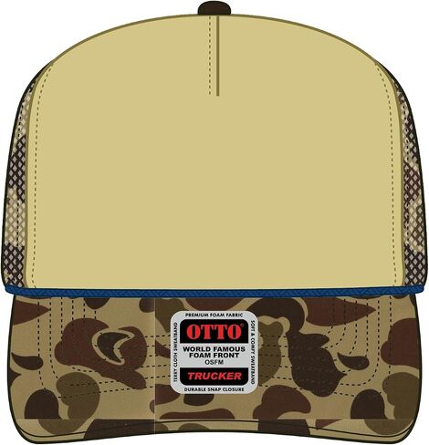 OTTO Cap 5 Panel High Crown Mesh Back Trucker Hat | Bulk Packs in Saudi Arabia