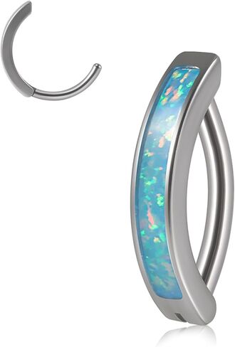 G23 Titanium & Stainless Steel Belly Button Rings 14G/16G Clicker Barbells Body Piercing Navel Jewelry in Kuwait
