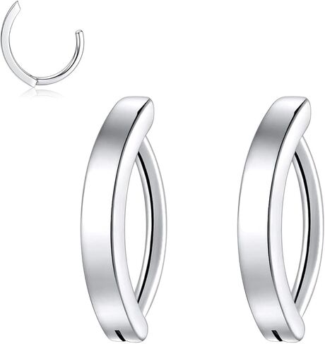 G23 Titanium & Stainless Steel Belly Button Rings 14G/16G Clicker Barbells Body Piercing Navel Jewelry in Kuwait