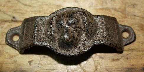2 Cast Iron Antique Victorian Style Dog Drawer Pull Barn Handle Door Handles XLR-935 Farmhouse Home Wall Desk Office Home Decor Hanging Decorations in Saudi Arabia