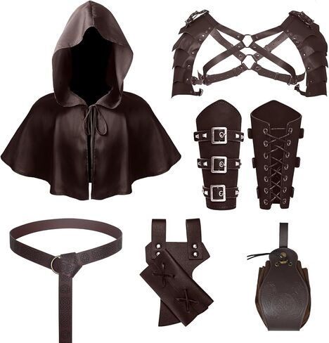 6 أجهزة كمبيوتر ملحقات فارس في العصور الوسطى عصر النهضة فايكنغ حزام البوتش برايس براكز سيف الضفدع in Kuwait