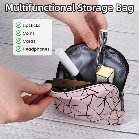 4 PCS Sanitary Napkin Storage Bag, Menstrual Pad Zipper Period Pouch Portable Period Bag Panty Liners, Pad Pouch with Zipper for Women Ladies Daily Use Purse Travel(Solid Color,4 Colors) in Saudi Arabia