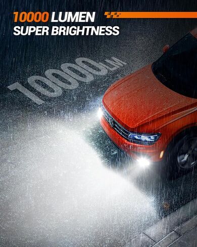SEALIGHT F1A Series 5202 LED Fog Light Bulbs, 10000LM 5201/5202 Fog Light Bulbs 600% Super Brightness 6000K Cool White PS19W/PS24W /9009 Fog Lights, Non-polarity, Pack of 2 in Saudi Arabia
