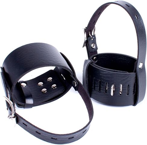 Leather Locking Cuffs Cosplay Dress-Up Women High-Heeled Binding Belts Club Performance Costume Accessory | Perfect for Themes Parties in Saudi Arabia