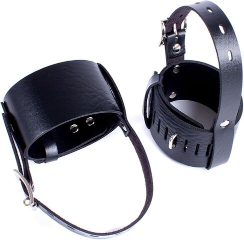 Leather Locking Cuffs Cosplay Dress-Up Women High-Heeled Binding Belts Club Performance Costume Accessory | Perfect for Themes Parties in Saudi Arabia