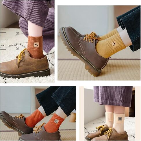 NevEND 6 Pairs Women's Mini Crew/Ankle Length Cut Cotton Calf Socks with Thick Cushioning for Girls in Saudi Arabia