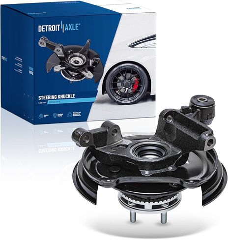 Detroit Axle - مفصل التوجيه الأيسر الخلفي للفصل 2001-2008 Subaru Forester ، Driver Side Detering Knuckle & Wheel Hub Assembly 2002 2003 2004 2005 2006 2007 in Saudi Arabia