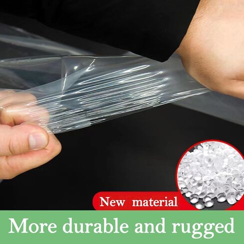 Clear Tarp Heavy Duty with Grommets,11.5x16.5 FT,Waterproof,PVC,Thicken Tarpaulin Cover,Outdoor Transparent Cover for Garden Patio Lawn Plants Greenhouse or Barn in Saudi Arabia