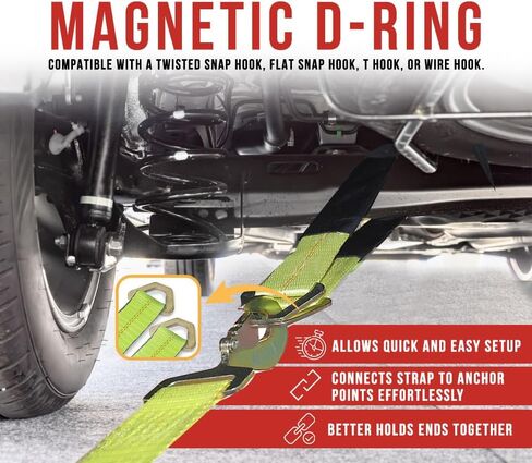 منتجات MyTee (4 حزمة) 24 "HD محور الأشرطة Car Railer Tower Truck Wrecker Wheel Tie أسفل حزام in Kuwait