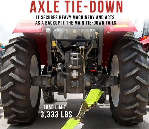 منتجات MyTee (4 حزمة) 24 "HD محور الأشرطة Car Railer Tower Truck Wrecker Wheel Tie أسفل حزام in Kuwait