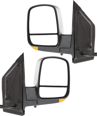 Garage-Pro Driver & Passenger Side Power Heated Mirrors for Chevrolet Express 2500 Express 3500 GMC Savana 3500 Savana 2500 2008-2023 With Signal Light & Spotter Glass Textured in Saudi Arabia