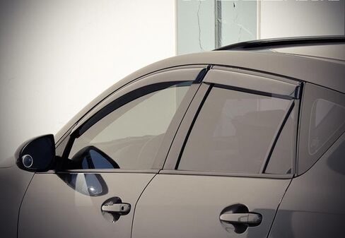 Wellvisors Windows ، انحرافات الرياح المتوافقة مع Mazda 2010-2013 Mazda 3 Hatchback مع حرس المطر الأسود 3-847MZ004 in Saudi Arabia