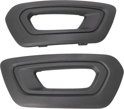 HECASA Fog Light Bezels Compatible with 2020 Ford Transit Bumper Driving Fog Lamps Covers Left & Right Side Black Plastic (PP) Material in Saudi Arabia