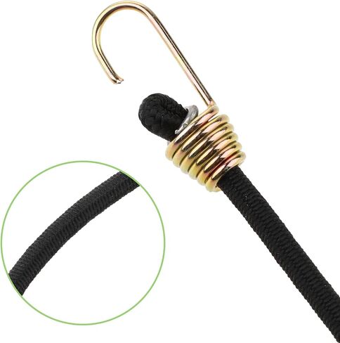10pcs Small Bungee Cords with Hooks,10 Inch Mini Rubber Bungee Cords,Versatile Outdoor Elastic Straps Set for Luggage Roof Rack Hang Outdoor Tent Tarp Bike Car Rv Camping Tool Cargo Accessory(10) in Saudi Arabia