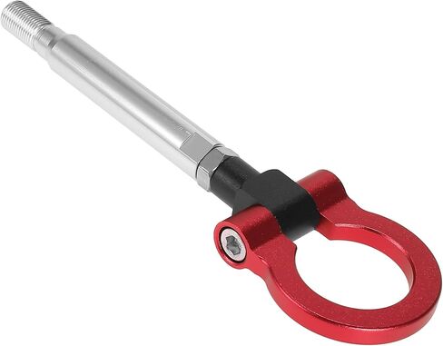 X AUTOHAUX Red Aluminum Alloy Front Bumper Trailer Ring Eye Towing Tow Hook Screw for Subaru Impreza WRX BRZ in Saudi Arabia