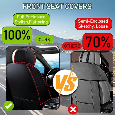 Car Seat Covers Fit for Dodge Grand Caravan 1997-2025,7 Seat Car Seat Cover,No-Slip Waterproof Breathable Faux Leather Automotive Seat Covers Auto Interior Covers.Beige,Full Set with Pillow in Kuwait