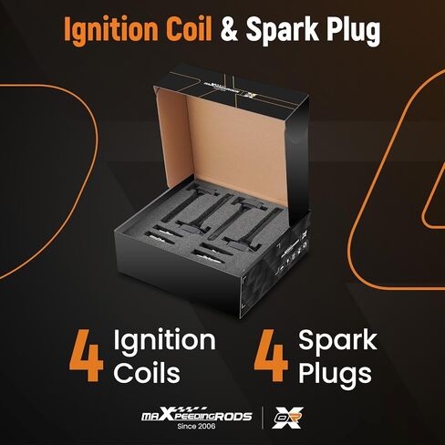 maXpeedingrods UF751 Set of 4 Ignition Coil Pack and Iridium Spark Plugs Fit for Chrysler 200/Dodge Dart/Fiat 500X/Jeep Cherokee/Ram ProMaster City 2.4L L4, Ignition Coil Kit Replaces UF754 68080580AB in Saudi Arabia